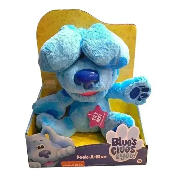 NWT Blue’s Clues & You! Peek-A-Blue, Interactive Barking Stuffed Animal Dog - Picture 3 of 11